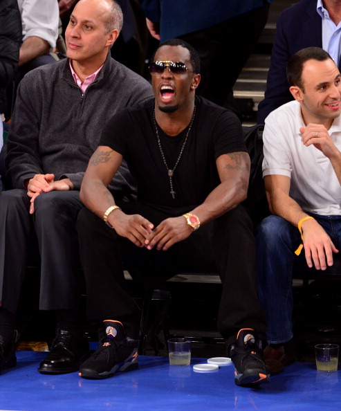 Celebrities Attend The Boston Celtics Vs New York Knicks Playoff Game