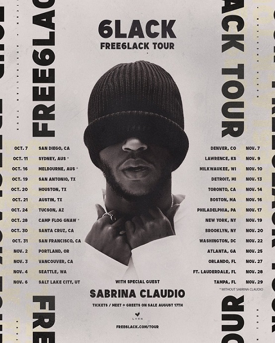 6lack tour