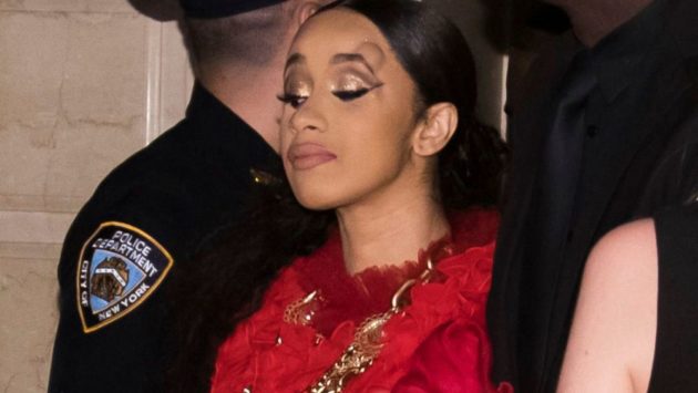 Mandatory Credit: Photo by Charles Sykes/Invision/AP/REX/Shutterstock (9876676z)
Cardi B, with a bump on her forehead, leaves after an altercation at the Harper's BAZAAR "ICONS by Carine Roitfeld" party at The Plaza, New York. Nicki Minaj and Cardi B have been involved in an altercation that got physical at a New York Fashion Week party. Video circulating on social media shows Cardi B lunging toward someone and being held back at Harper's Bazaar Icons party. A person who witnessed the incident who asked for anonymity because they were not authorized to speak publicly said Minaj was finishing up a conversation with someone when Cardi B tried to attack her, but Minaj's security guards intervened
Harper's Bazaar Icons 2018, New York, USA - 07 Sep 2018