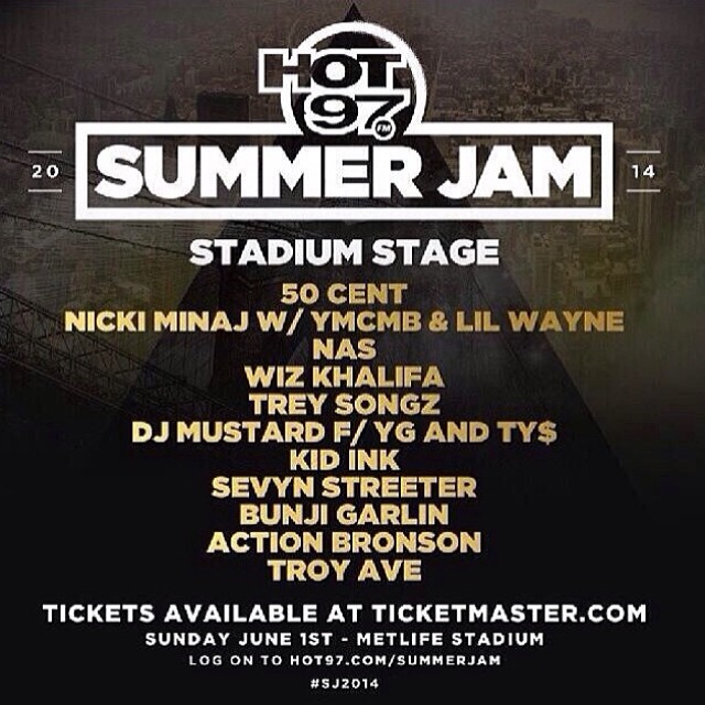 Hot 97 Summer Jam 2014 Lineup - Rap Radar