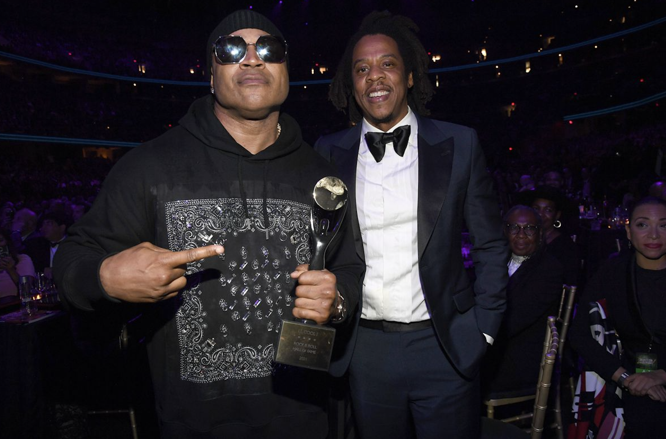 LL Cool J Performs with Jennifer Lopez, Eminem at Rock Hall Induction